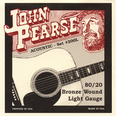 John Pearse 200L 80/20 Bronze Wound Light Gauge, Full Set