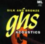 GHS Silk and Bronze 370ML Medium Light, Full Set