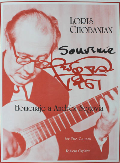 Souvenir-Homenaje a Andres Segovia, Loris Chobanian