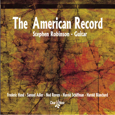 The American Record | Stephen Robinson - guitar CD