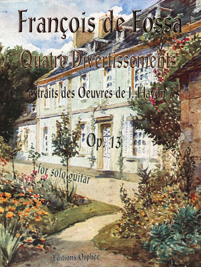 Quatre Divertissements Op. 13 sor solos guitar