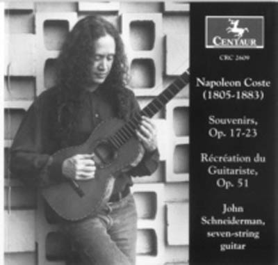 John Schneiderman | Napoleon Coste Souvenirs, Recreation du Guitariste