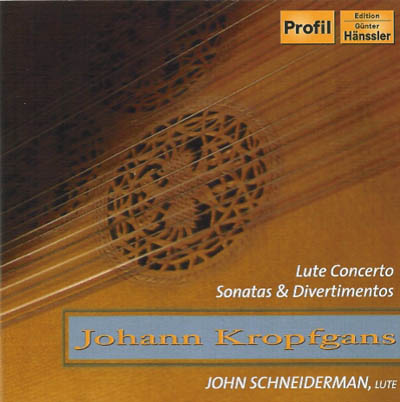 John Schneiderman | Lute Concerto, Sonatas, and Divertimentos CD