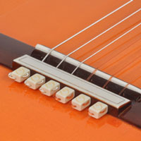 String-Tie Beads for Classical or Flamenco Guitar, Bone