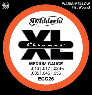 D'Addario ECG26 Chromes Medium (13-56), Full Set