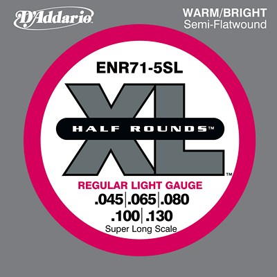 D'Addario Half Rounds ENR71-5SL Super Long (45-130)