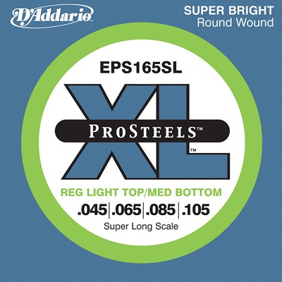 D'Addario Pro Steels EPS165SL Super Long Scale (45-105), Full Set