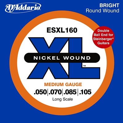 D'Addario Nickel Wound ESXL160 Regular Light (50-105), Full Set