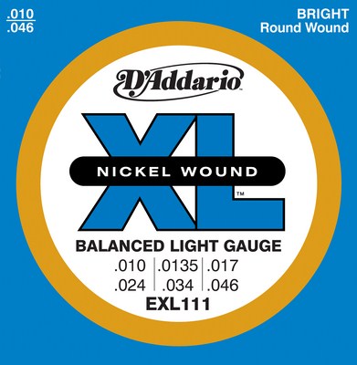 D�Addario EXL111 Balanced Tension Electric (10-46), Full Set