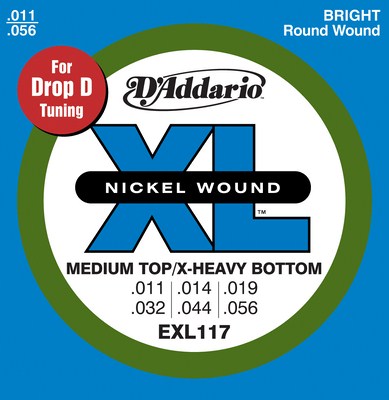 D'Addario EXL117 XL Medium Top / X-Heavy Bottom (11-56)