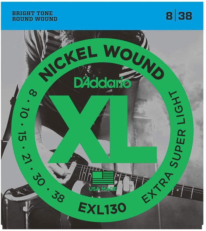 D'Addario EXL130 Extra Super Light (8-38), Full Set