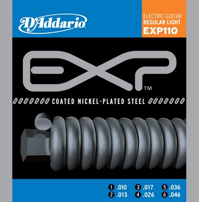 D'Addario EXP110 Electric Coated, Reg Light (10-46) Full Set