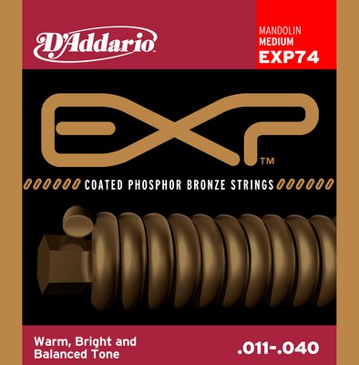 D'Addario EXP74 Mandolin Phosphor Bronze (8 strings), Full Set