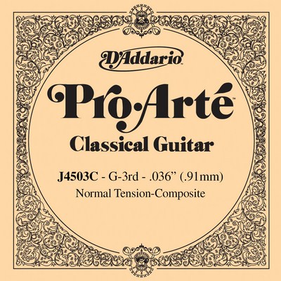D'Addario Pro Arte J4503C - 3rd string (g) Composite .036