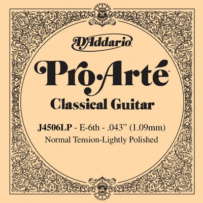 D'Addario Composite Lightly Polished J4506LP, normal tension .043