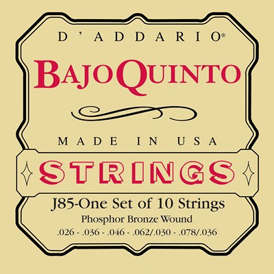 D'Addario J85 Bajo Quinto, Full Set
