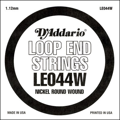D'Addario LE044W Nickel Wound Loop End .044 in, Single String