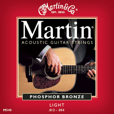 Martin M540 Original Phosphor Bronze Light, Full Set