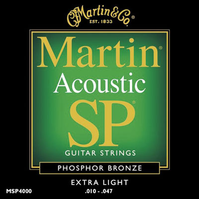 Martin MSP4000 Phosphor Bronze SP Extra Light, Full Set