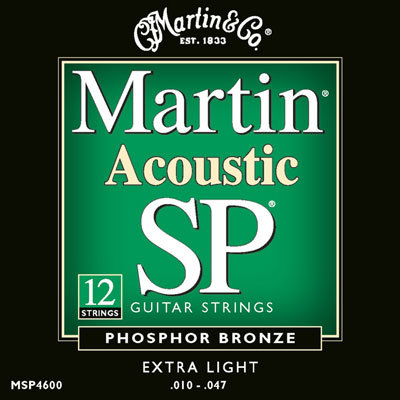 Martin MSP4600 Phosphor Bronze 12 String SP Extra Light, Full Set