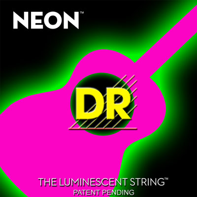 DR Strings NPA-11 Neon Pink Acoustic Guitar Strings (11-50)