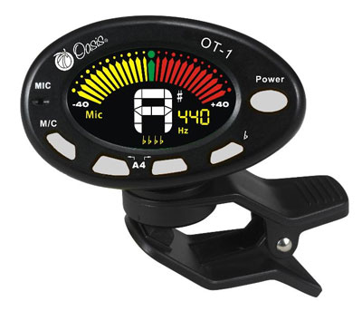 Oasis OT-1 Clip On Compact Chromatic Tuner with Metronome