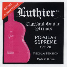 Luthier Popular Supreme Set 20 Medium Tension, Full Set