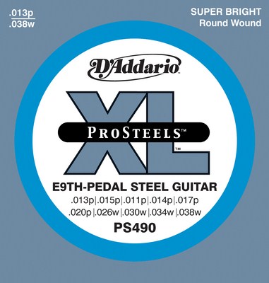 D'Addario PS490 E9th Pedal Steel Guitar, Full Set