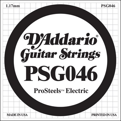 D'Addario PSG046 ProSteels Wound .046, Single String
