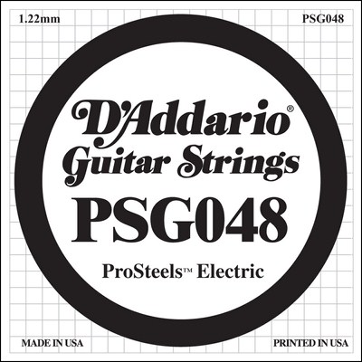 D'Addario PSG048 ProSteels Wound .048, Single String