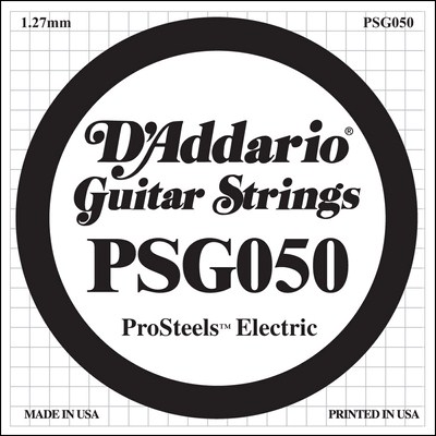 D'Addario PSG050 ProSteels Wound .050, Single String