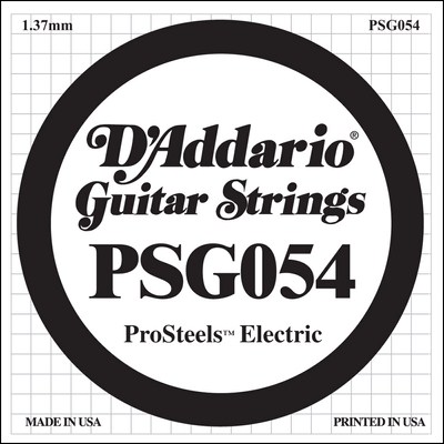 D'Addario PSG054 ProSteels Wound .054, Single String