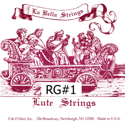 La Bella RG#1 Renaissance Guitar- 4 Courses (50 cm), Full Set