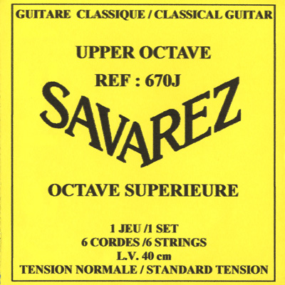 Savarez 670J Upper Octave Soprano Guitar Norm (High) Tension, Full Set