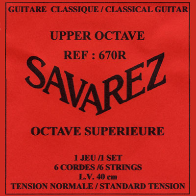 Savarez 670R Upper Octave, Soprano Guitar Normal Tension , Full Set