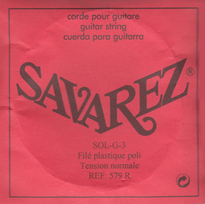 Savarez 579R 3rd string (g) normal tension, single string