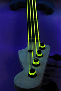 DR Hi-Def Yellow K3 Neon Luminescent Electric Bass NYB-45 (45-105)