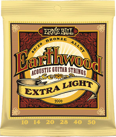 Ernie Ball 2006 Earthwood Extra Light (10-50) Acoustic 80/20 Bronze