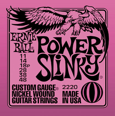 Ernie Ball 2220 Power Slinky Electric Guitar (11-48) Full Set