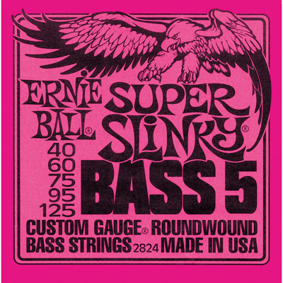 Ernie Ball 2824 Super Slinky 5-string Bass Nickel Wound (40-125)
