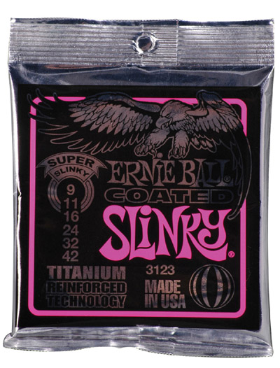 Ernie Ball Coated Electric Titanium RPS Super Slinky .009 - .042