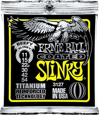 Ernie Ball Coated Electric Titanium RPS Beefy Slinky .011 - .054