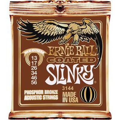 Ernie Ball Coated Slinky Acoustic Phosphor Bronze Medium 13-56