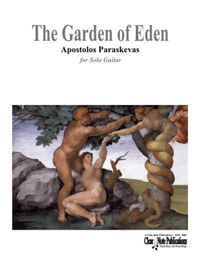Apostolos Paraskevas, The Garden of Eden for solo guitar