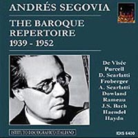 The Art of Andr�s Segovia | Baroque Repertoire 1939 - 1952 CD