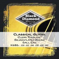 Black Diamond Classical Guitar N68B Ball end, Full Set