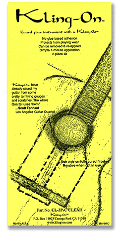 Kling-on Classical Guitar Top Protector (yellow)