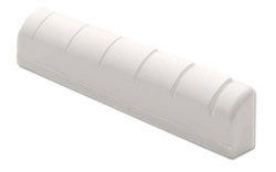 Plastic 6 String Acoustic Guitar Nut, Slotted 1.75"