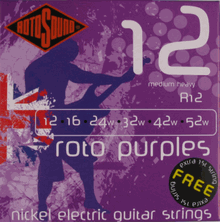 Rotosound R11 Roto Purple Medium Heavy Electric Guitar Strings (12-52)