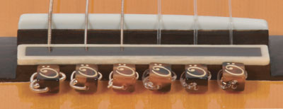 String-Tie Beads for Classical or Flamenco Guitar, Amber